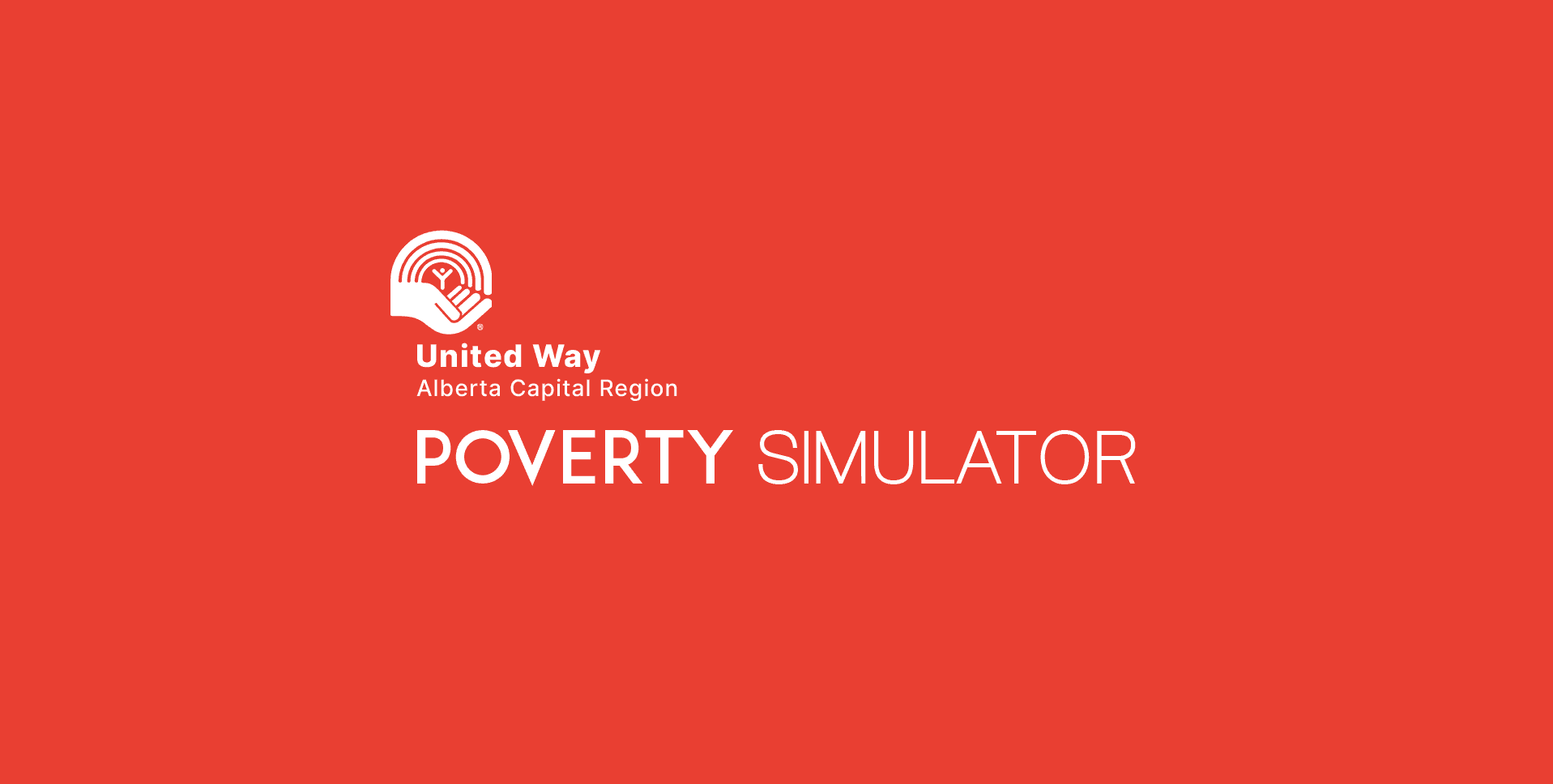 United Way Poverty Simulator Splash Screen image